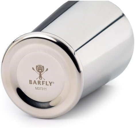 Barfly Cocktail Shaker with Weighted Bottom, Deluxe 18 oz, Stainless Steel