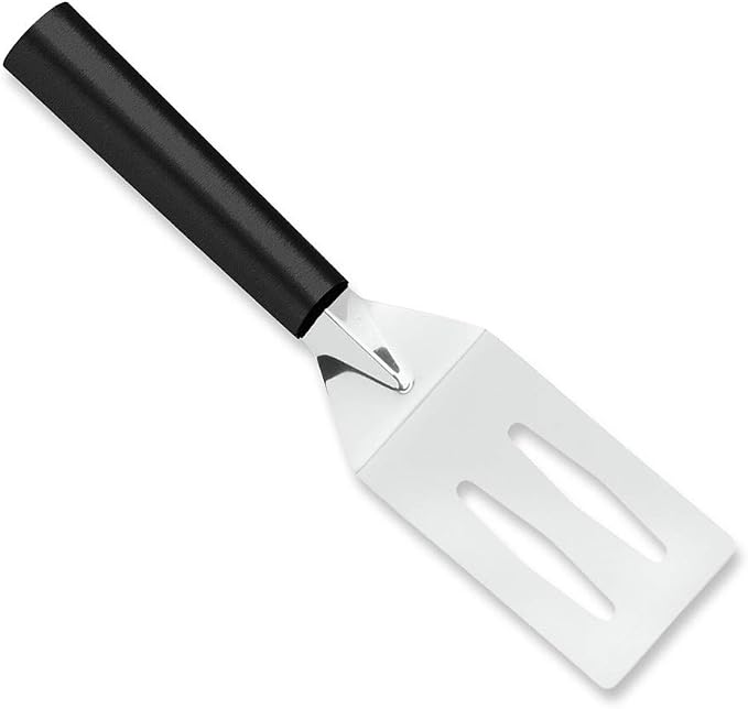 Rada Cutlery Spatula (W214), 3.38" x 2" Stainless Steel Face, Black Handle, Pack of 2