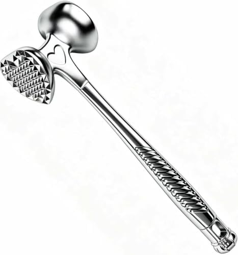Heart Shaped Meat Tenderizer Hammer Non Slip Ergonomic Handle Kitchen Mallet for Steak Chicken