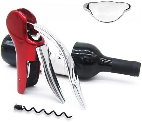 KAYCROWN Professional Zinc Alloy Power Wine Opener Corkscrew Built-in Foil Cutter Premium Lever Corkscrew Waiter Wine Opener Kit Bottle Opener