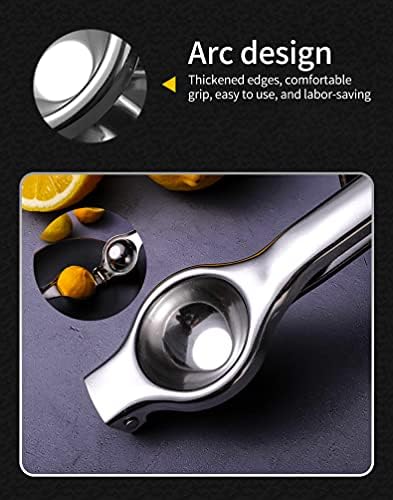 Manual Juicer, Stainless Steel Lemon Orange Squeezer Lime Hand Juice Hand Press Fruit Juicer Citrus Extractor Tool