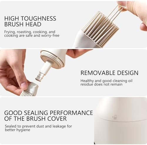 2 in 1 Oil Dispenser Bottle with Silicone Brush - 150ml/5.07oz