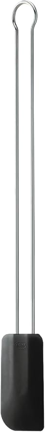 Rosle Stainless Steel & Silicone Flexible Spatula, 10.25-Inch, Black