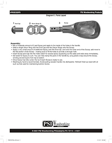 Penn State Industries PKISCOOP5 Ice Cream Scoop Kit Woodturning Project