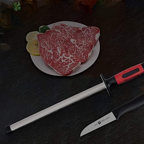 Kota Japan 12 in. Diamond/Ceramic Dual-use Professional Knife Sharpener Rod for Kitchen, Hunting Knives or other Tools. Master Chef, Hunter or Home Gourmet. Steel Blade Sharpening Rod or Stick.