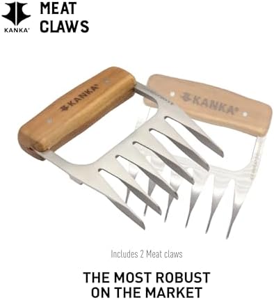 KANKA Meat Shredder Claws, Set of 2, Stainless Steel