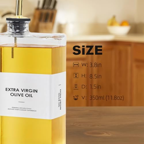 Olive Oil Dispenser Bottle, Book Shape Oil bottle | Set of 2