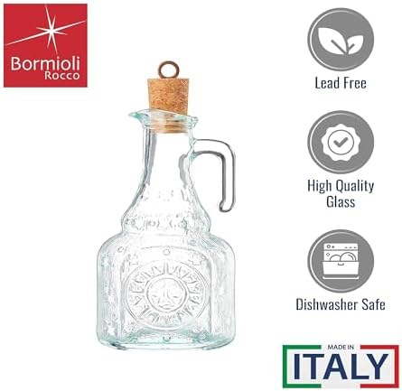 Bormioli Rocco Country Home Helios Oil Bottle, 8-Ounce