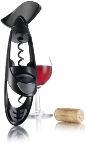 Vacu Vin Twister Corkscrew with Bottle Grip - Black