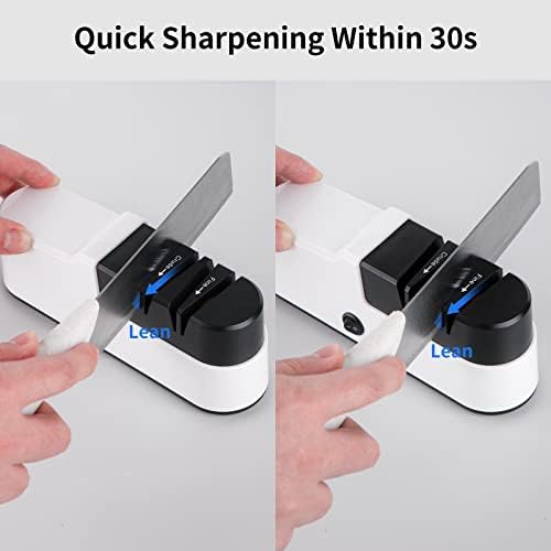 Electric Knife Sharpener for Kitchen Knives, Automatic Knife Sharpener Sharpening & Polishing, Electric Sharpeners Knife Tool Helps Repair, Restore, Polish Blades