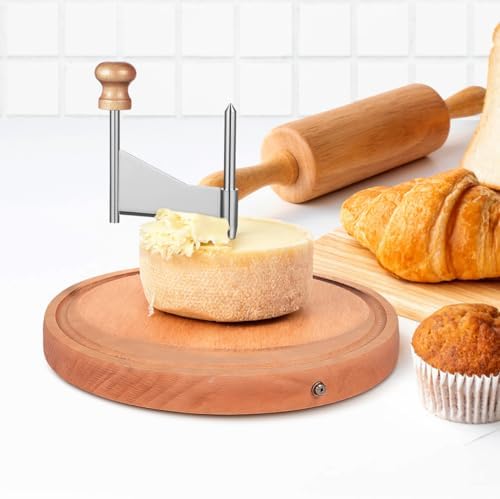 SEWACC Cheese Curler Wheel, Stainless Steel Handheld Cheese Cutter Shaver to Create Rose-shaped Cuts, for Home, Restaurants, Cafes And Dessert Shops (slicer Only)