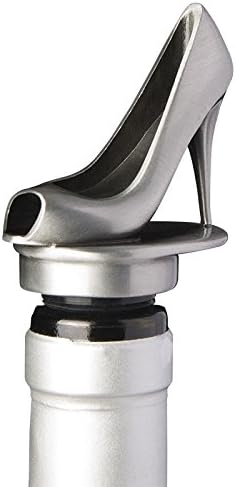 Stainless Steel Shoe Wine Aerator Pourer - Deluxe Decanter Spout for Robust Red and White Wine - Pour Amore Bottle Pourer/Stopper & Air Diffuser by Chris's Stuff