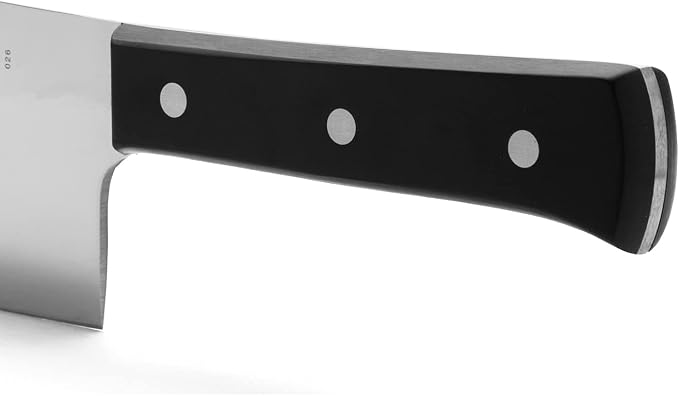 Arcos Cleaver Knife 6 Inch Nitrum Stainless Steel and 160 mm blade. 477 gr. Professional Knife for Boning. Ergonomic Polyoxymethylene POM Handle. Series Universal. Color Black