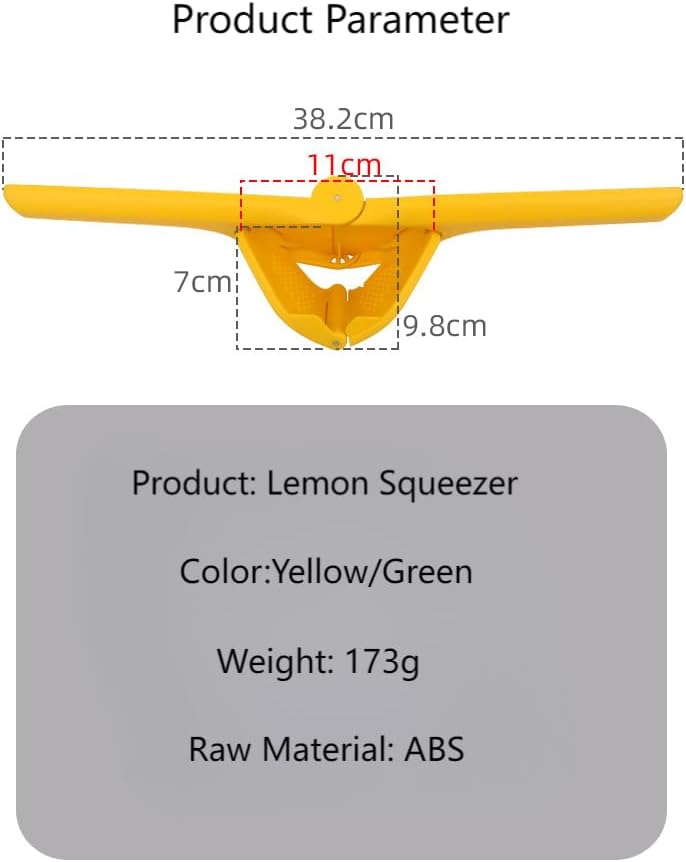 Lemon Squeezer, Effortless Manual Flat Lime Juicer, Hand Press, Folds Design,Fully exploit,Easy to Make Juice From Lemon, Lime, Orange