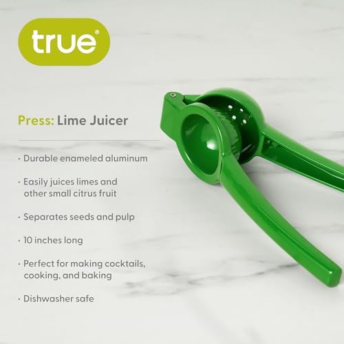 True Lime Press, Manual Citrus Squeezer, Handheld Juicer for Cocktails, Drinks, Wedding, Anniversary Birthday Party, Kitchen Gadget, Home Bar, Set of 1, Green