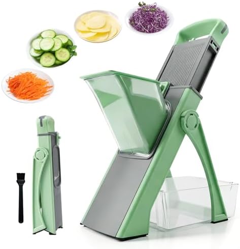 4-in-1 Mandoline Slicer Vegetable Chopper with Adjustable Blades