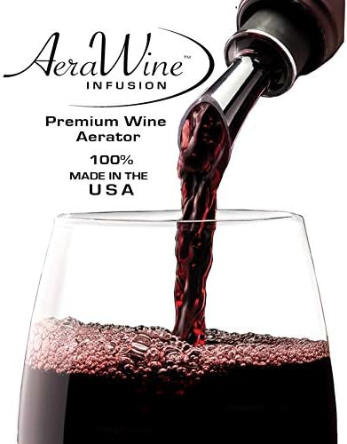 2-Pack -100% MADE IN THE USA - Drip-Free WINE POURER with Patented TILT AERATION CONTROL