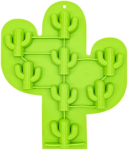 Fairly Odd Novelties Cactus Shaped Ice Cube Tray Funny Novelty Southwest Desert Themed Molds, One Size, Green,FON-10301