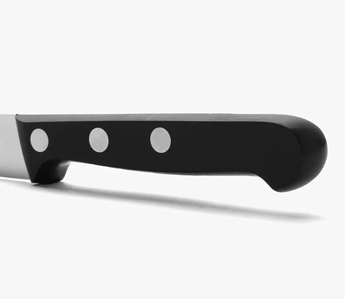 Arcos Vegatable Knife 4 Inch Stainless Steel. Professional Vegetable Knife for Peeling Fruits and Vegetables. Ergonomic Polyoxymethylene Handle and 100 mm Blade. Series Universal. Color Black.