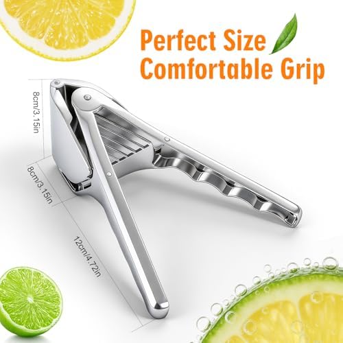 Lemon Squeezer, Stainless Steel Lemon Juicer with Seed Strainer
