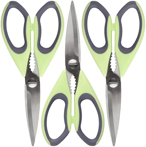 Premium Kitchen Shears - Bay Leaf Green - 3 Scissors