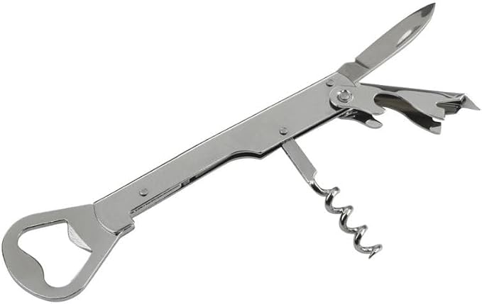 FMprofessional Chrome-Plated waiter's Corkscrew, Steel, Silver, Approx. 14 cm