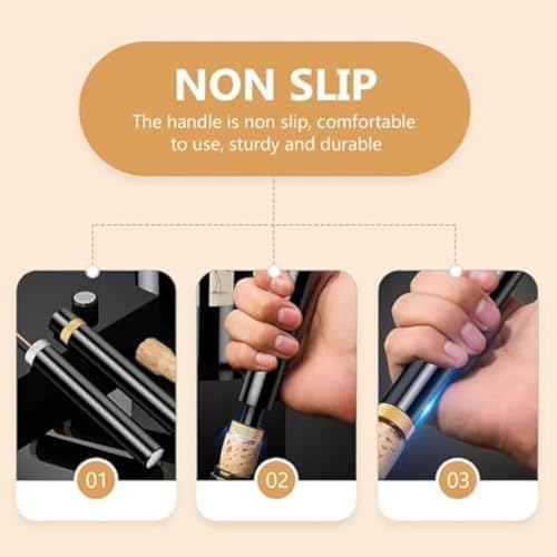 Aeropop Wine Opener, Aero Pop Wine Opener Travel Portable Pocket Air Pressure Pump Wine Openers, Needle Type Wines Bottle Openers for Home, Restaurant, Party (Silvery)