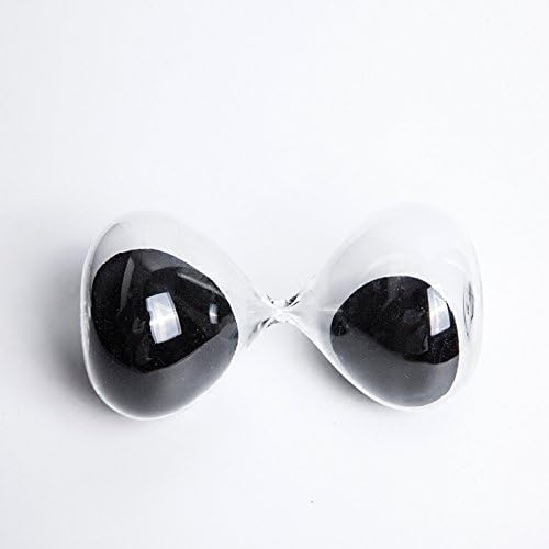 Graces Dawn Super Beautiful Transparent Glass Hourglass Sand Timer 60 Minutes with (Black)