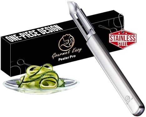 Gourmet Easy Stainless Steel Potato Peeler, Ultra Sharp Dual Blades