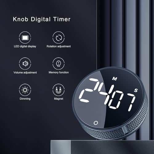 AVINIA Digital Kitchen Timers, Visual timers Large LED Display Magnetic Countdown Countup Timer for Classroom Cooking Fitness Baking Studying Teaching, Easy for Kids and Seniors