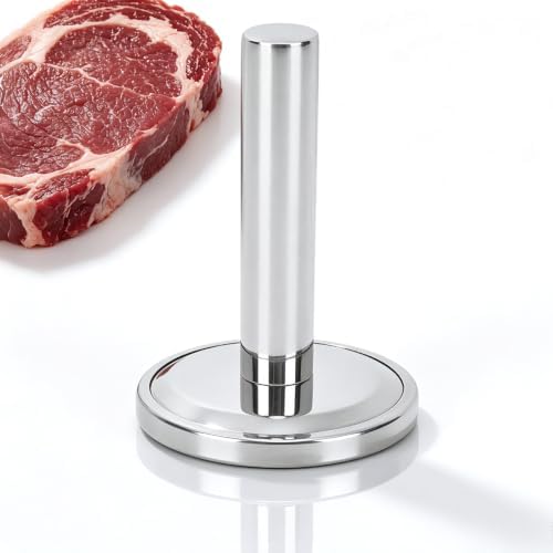 Meat Tenderizer Hammer, Meat Pounder Tenderizer Meat Pounder Flattener Kitchen Mallet Stainless Steel Meat Loosening Hammer Multifunctional Thickened and Weighted Chicken Tenderizer