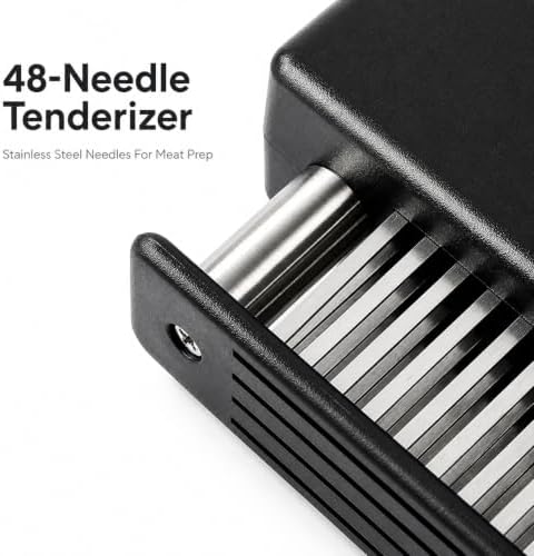 Ablandador de Carne, 48-Blade Tenderizer and Meat Mallet Set, 2 Piezas