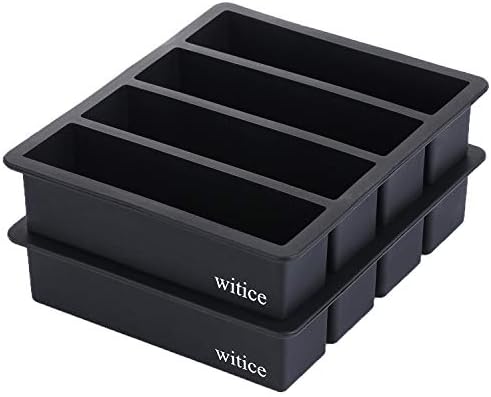 Silicone Ice Cube Trays Large for Whisky(2-Pack) - Butter Mold,With Easy Release Ice Cubes for Whiskey and For Cocktail,Food Grade