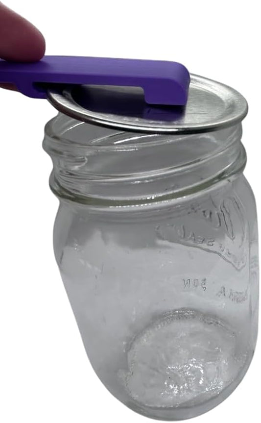 Canning and Mason Jar Opener, Easy Release Vacuum Seal for all lids magnetic (Purple)