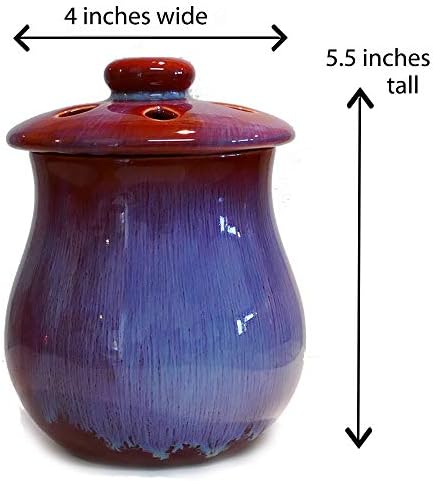 Cottage Creek Garlic Keeper, Vented Lid