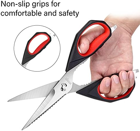 LIVINGO Kitchen Scissors 9.25" All Purpose Poultry Shears 2 Pack