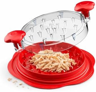 Chicken Shredder Tool Twist – Large Meat Shredder for Chicken Breast, Fast Manual Chicken Shredder Tool for Pulled Pork, Dishwasher Safe Handheld Meat Shredding Tool for Kitchen & BBQ