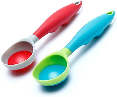 Ice Cream Scoop 2 PCS Nonstick Anti-Freeze Cute Scooper Set Dishwasher Safe