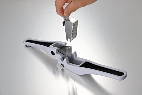 Garlic Press | Easy Clean Mincer Crusher with Removable Stainless Steel Press Plate | Efficient No Peel Garlic Press | Patented Easy Squeeze Mechanism | Color Green