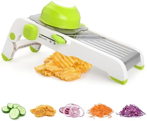 Mandoline Slicer for Kitchen, Adjustable Vegetable Potato Slicer