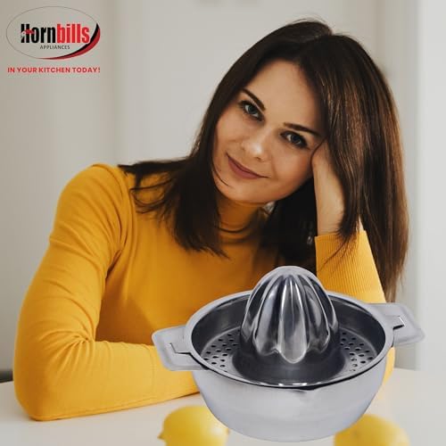 Stainless Steel Lemon Squeezer Manual Citrus Juicer | Hand Press for Lemons, Limes & Small Oranges | Heavy-Duty Fruit Juicer Kitchen Tool
