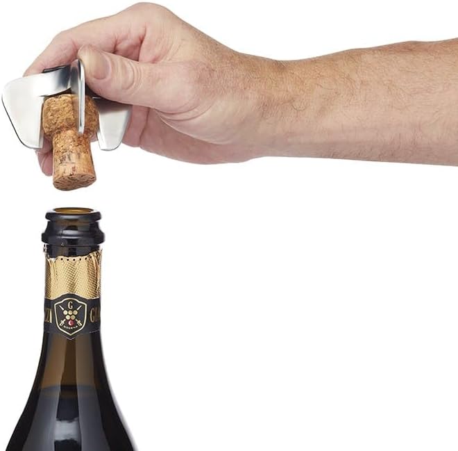 BarCraft Champagne/Sparkling Wine Opener, Stainless Steel