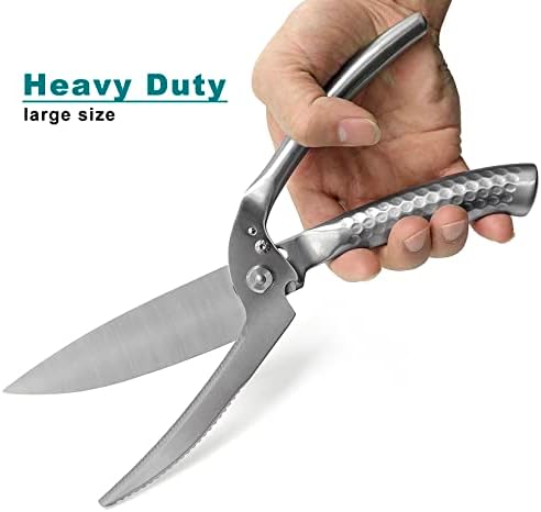 SGNEKOO Kitchen Scissors Heavy Duty 2-Pack Detachable Poultry Shears