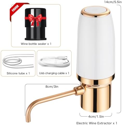 BLUBYEES Electric Wine Aerator and Automatic Wine Dispenser