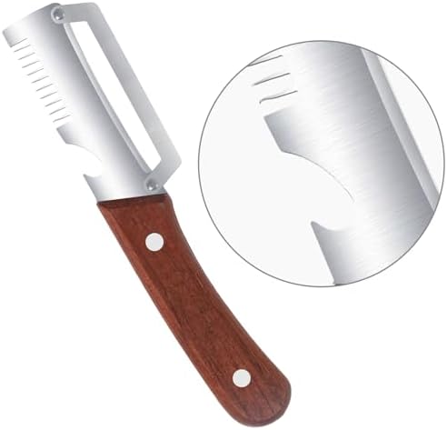 3-in-1 Multifunction Vegetable Peeler with Scallion Slicer & Bottle Opener - Stainless Steel Julienne Shredder for Green Onions, Potatoes & Carrots - Ergonomic Space-Saving Kitchen Gadget (1 Pack)
