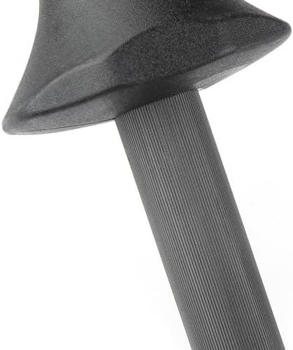 12-Inch Knife Sharpening Rod, Carbon Steel Honing Rod with Black Handle