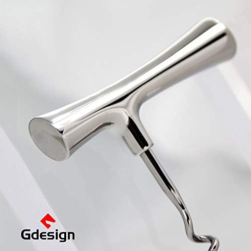Gdesign Wine Opener, Stainless Steel Corkscrew, Winner of iF Design Award 2020, Great Gift of Choice for Wine Lovers and Bartenders