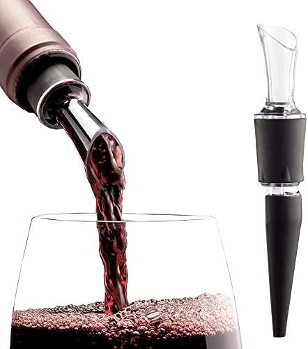 2-Pack -100% MADE IN THE USA - Drip-Free WINE POURER with Patented TILT AERATION CONTROL