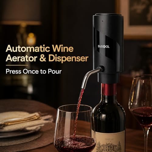 Electric Wine Aerator & Dispenser, USB-C Rechargeable Pourer