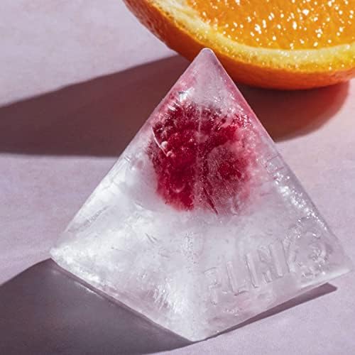 DRINKSPLINKS Pyramid Ice Mold. Large Silicone Tray.